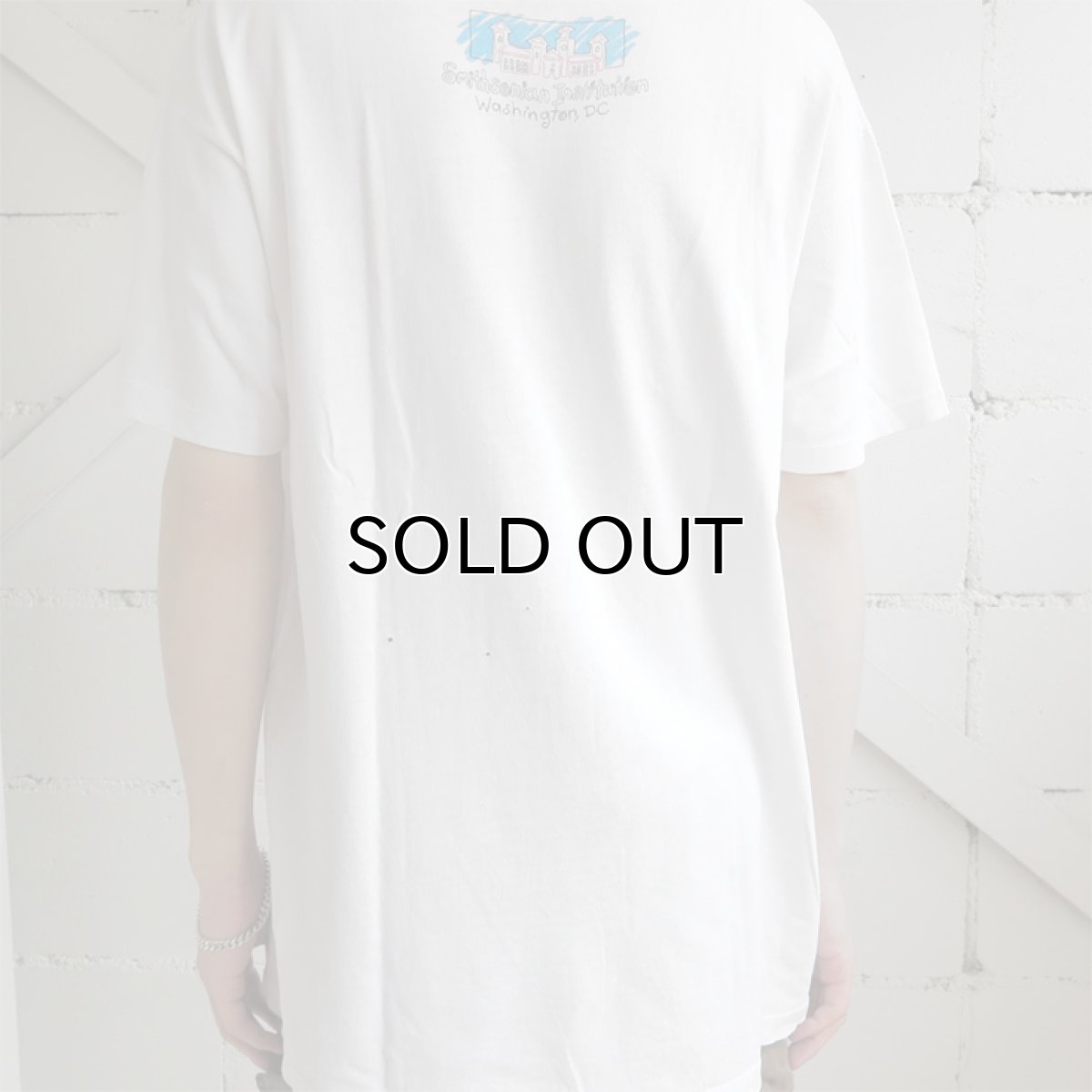 画像8: 1990's "Smithsonian Institution" Print T-Shirt WHITE size L (8)