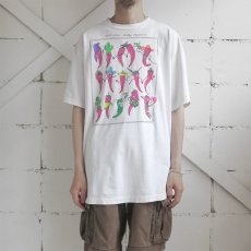 画像2: 1990's "Red Hot Silly Peppers" Print T-Shirt　WHITE　size XL-XXL (2)