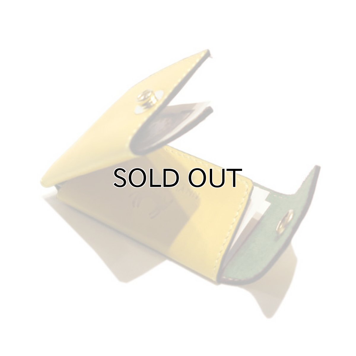 画像6: "JUTTA NEUMANN" Leather Wallet "Scotts Purse"  -MINIMAL SIZE- color : YELLOW / BRICK RED (6)
