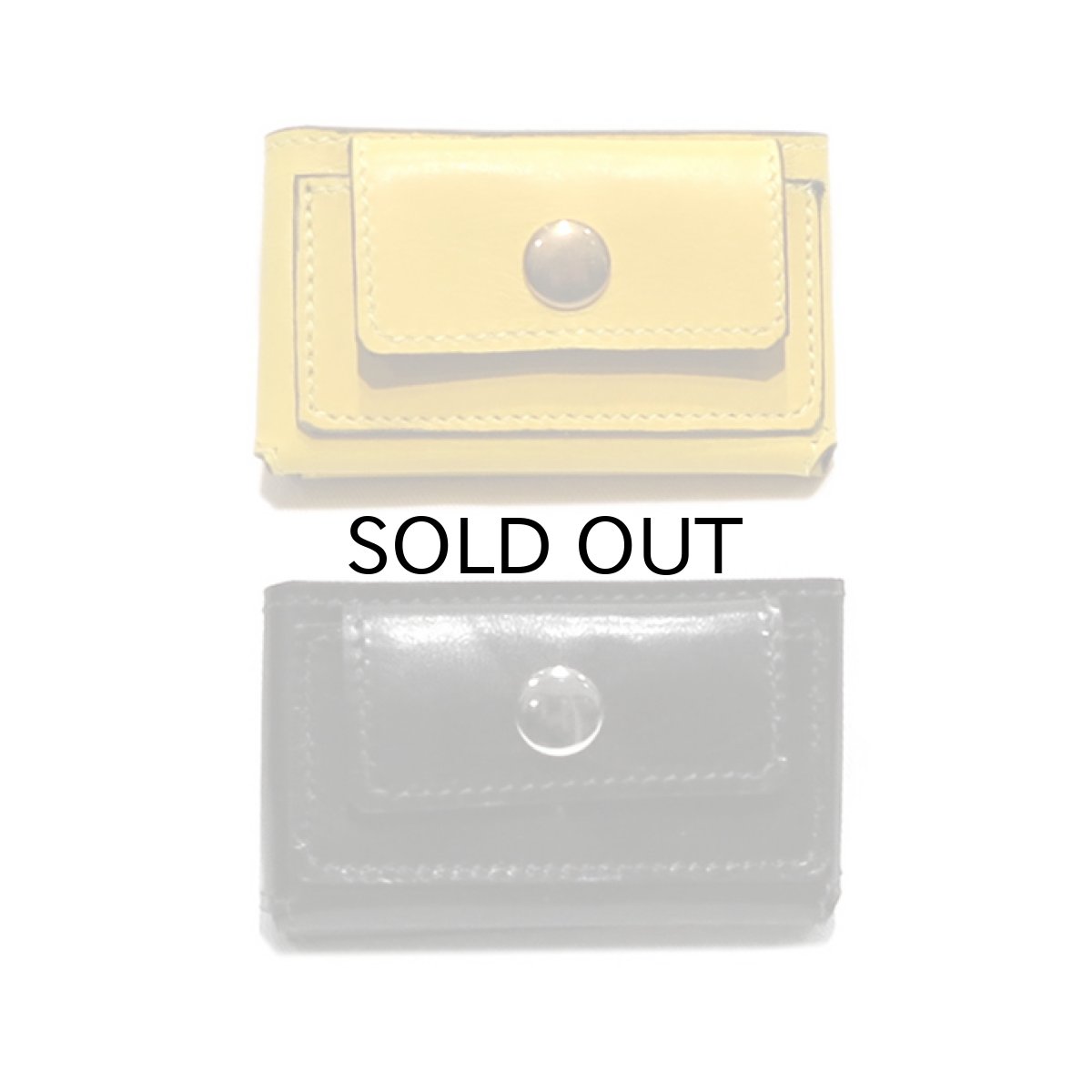 画像8: "JUTTA NEUMANN" Leather Wallet "Scotts Purse"  -MINIMAL SIZE- color : YELLOW / BRICK RED (8)