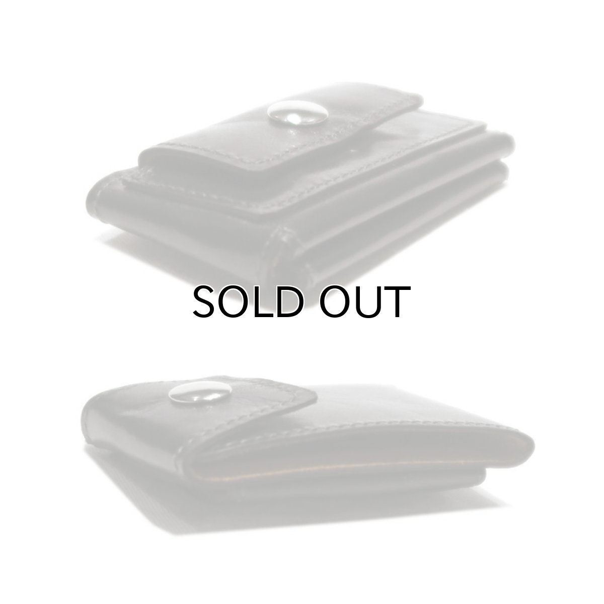 画像3: "JUTTA NEUMANN" Leather Wallet "Scotts Purse"  -MINIMAL SIZE- color : BLACK / MUSTARD (3)