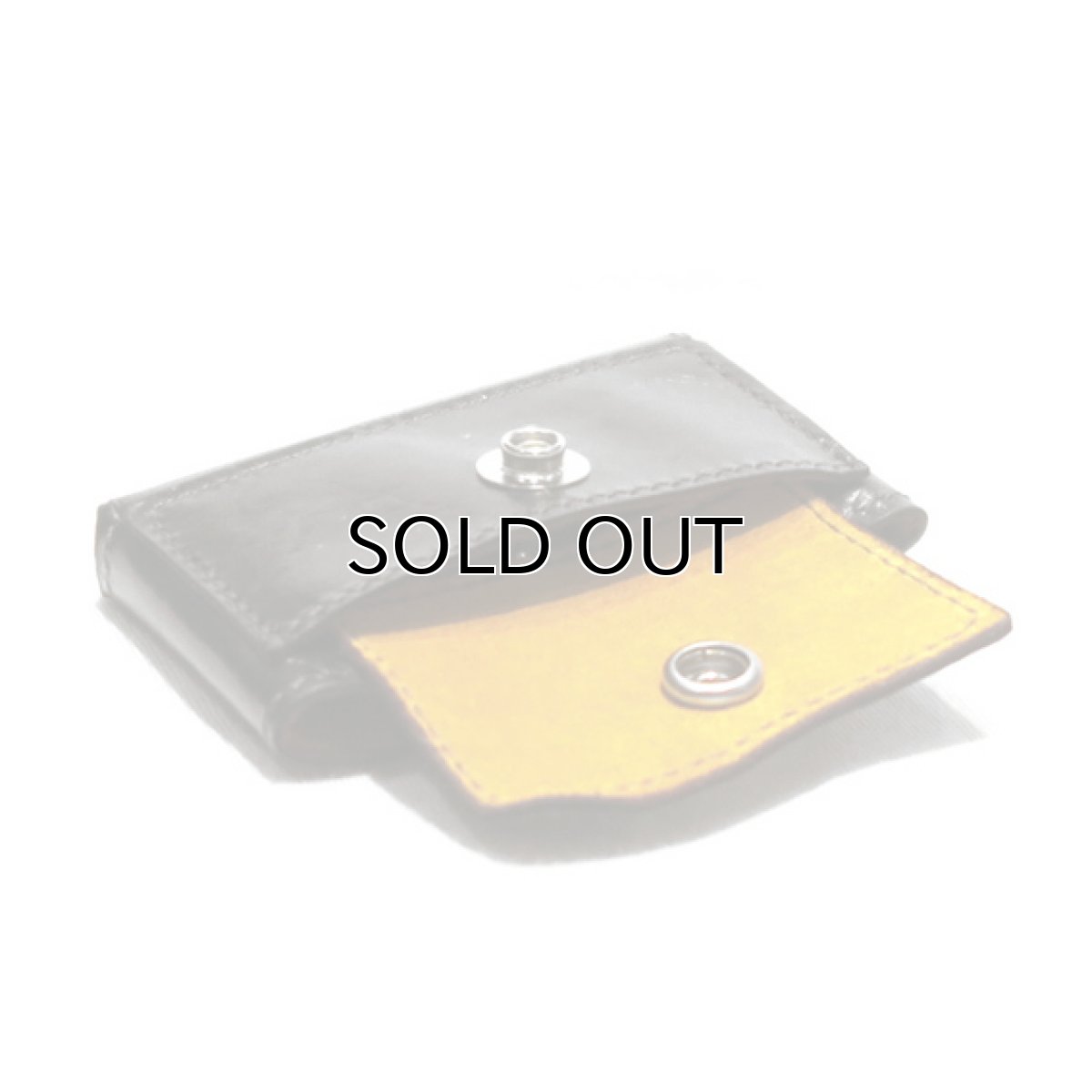 画像7: "JUTTA NEUMANN" Leather Wallet "Scotts Purse"  -MINIMAL SIZE- color : BLACK / MUSTARD (7)