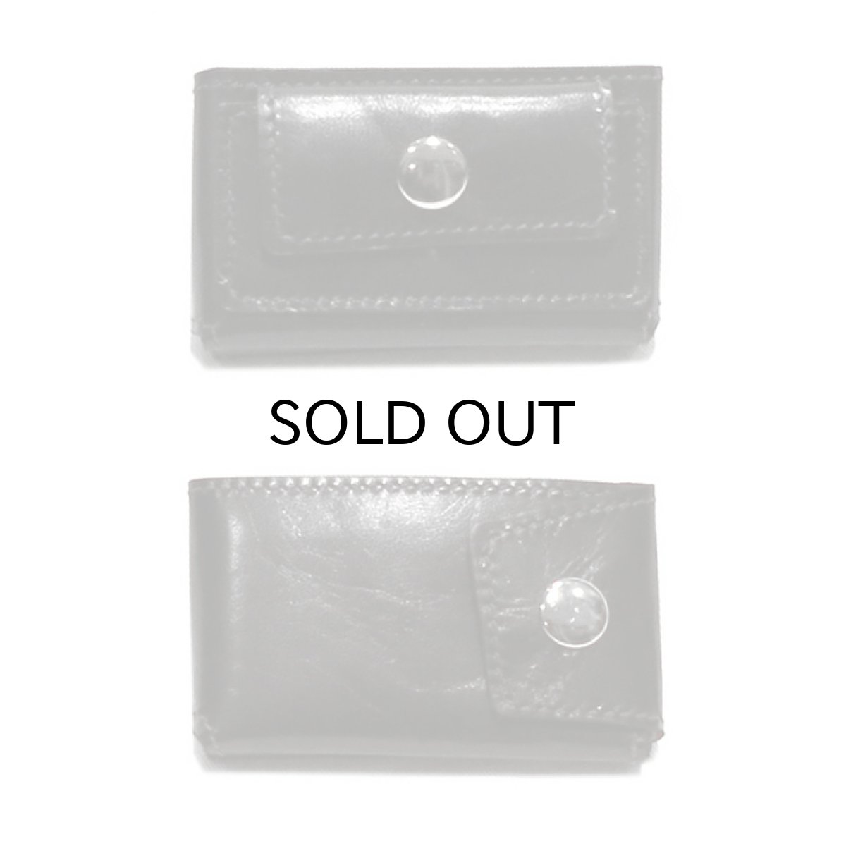 画像2: "JUTTA NEUMANN" Leather Wallet "Scotts Purse"  -MINIMAL SIZE- color : BLACK / MUSTARD (2)