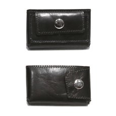 画像2: "JUTTA NEUMANN" Leather Wallet "Scotts Purse"  -MINIMAL SIZE-　color : BLACK / MUSTARD (2)