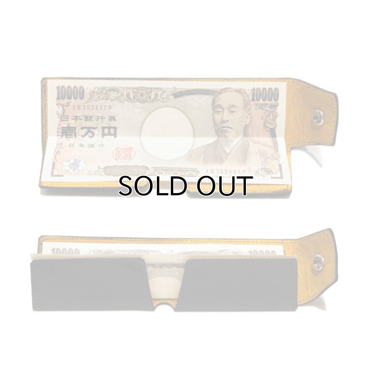 画像5: "JUTTA NEUMANN" Leather Wallet "Scotts Purse"  -MINIMAL SIZE- color : YELLOW / BRICK RED (5)
