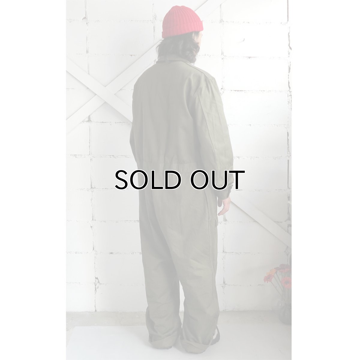 画像12: 1950's "French Military" Cotton Twill All in One -DEAD STOCK-　OLIVE　size L-XL(54) (12)