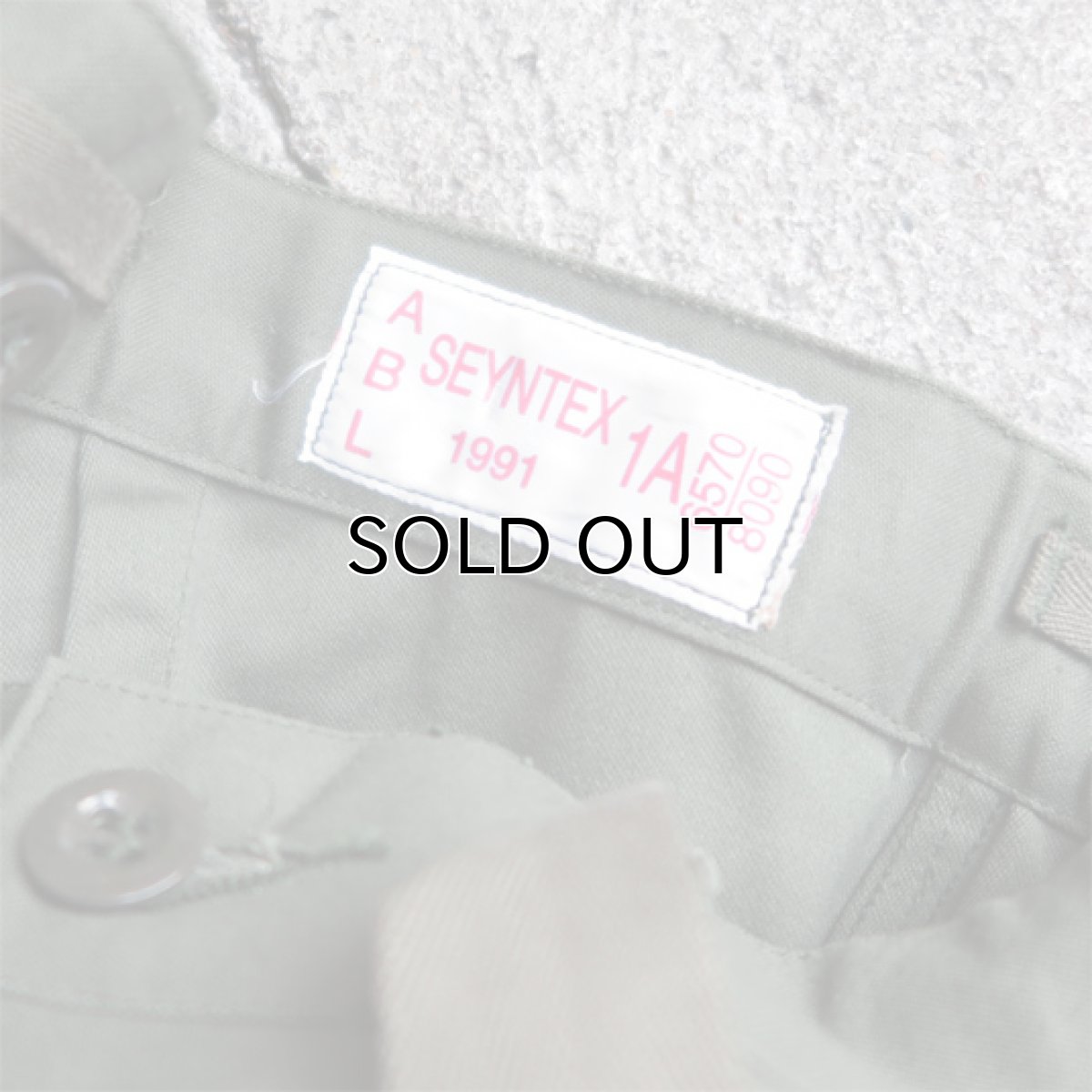 画像5: 1990's "Belgian Military" M-88 Over Trousers  -DEAD STOCK-　OLIVE　size W 32 INCH (5)