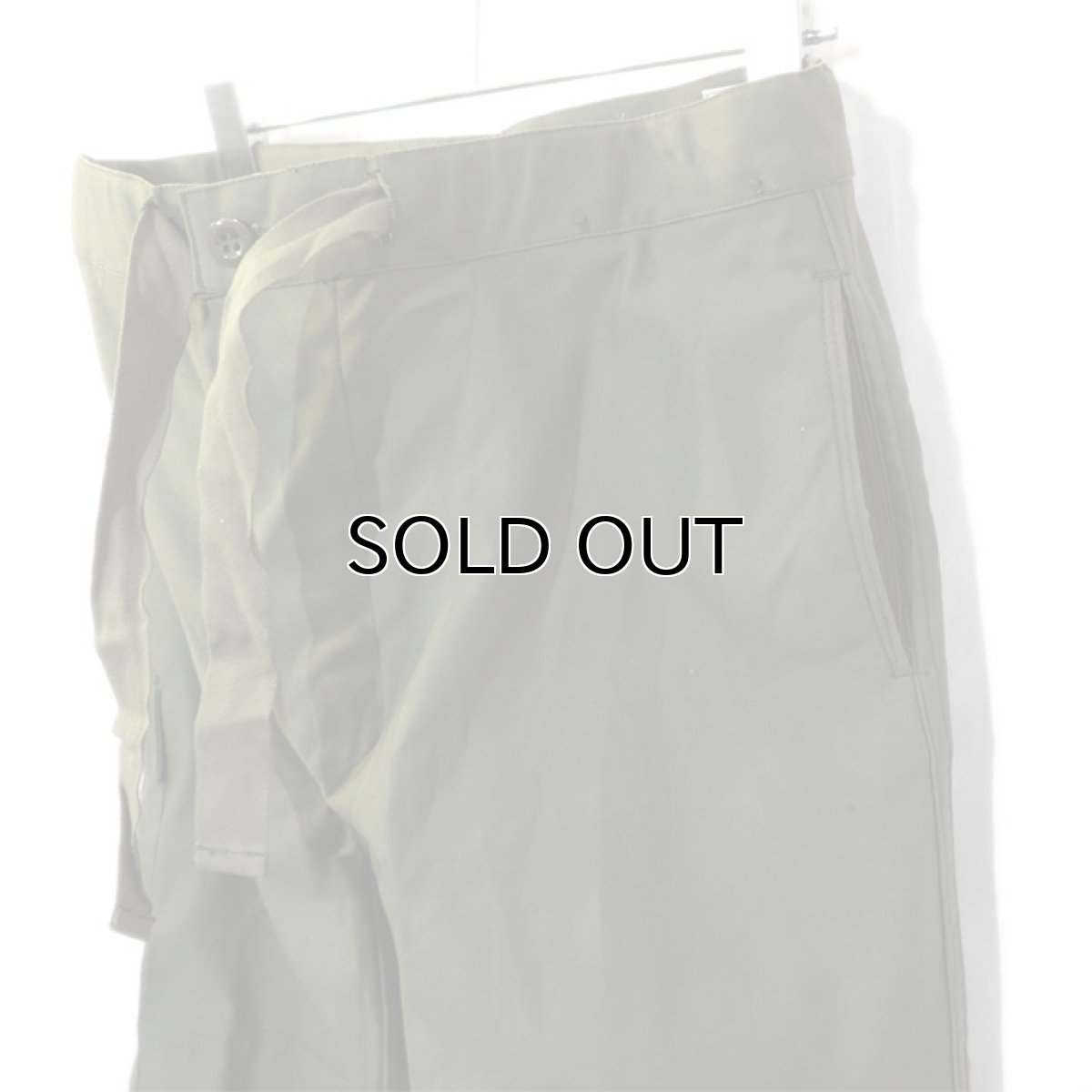 画像2: 1990's "Belgian Military" M-88 Over Trousers  -DEAD STOCK-　OLIVE　size W 32 INCH (2)