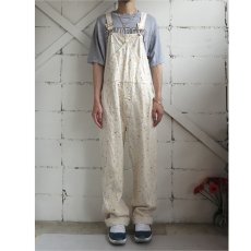 画像7: 1990's "E.Bunny & Co" Printed Cotton Twill Overall　NATULAL/MULTI　size M (7)