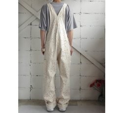 画像8: 1990's "E.Bunny & Co" Printed Cotton Twill Overall　NATULAL/MULTI　size M (8)