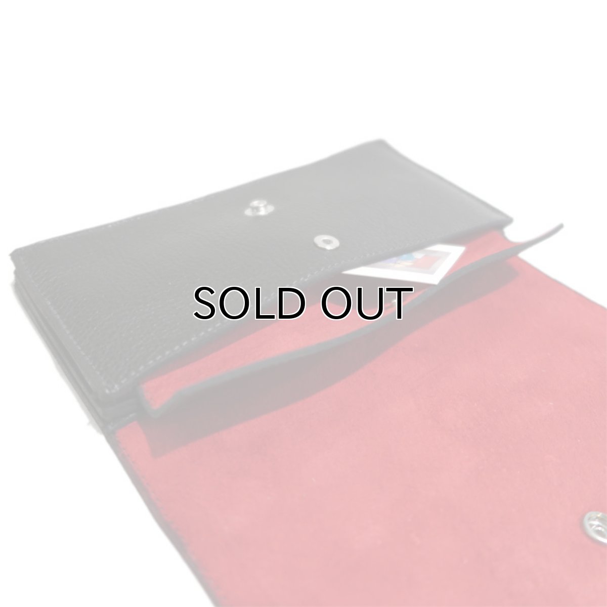 画像8: "JUTTA NEUMANN" Leather Wallet "Waiter's Wallet" -長財布-　color : Black / Orange (8)