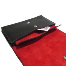 画像8: "JUTTA NEUMANN" Leather Wallet "Waiter's Wallet" -長財布-　color : Black / Orange (8)