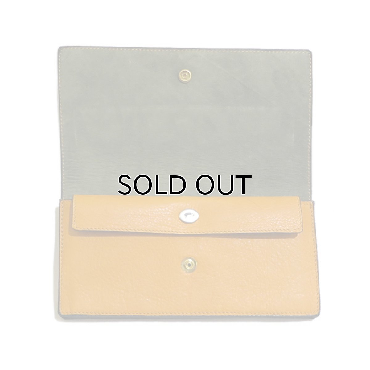 画像5: "JUTTA NEUMANN" Leather Wallet "Waiter's Wallet" -長財布- color : Mustard / Smokey Green (5)