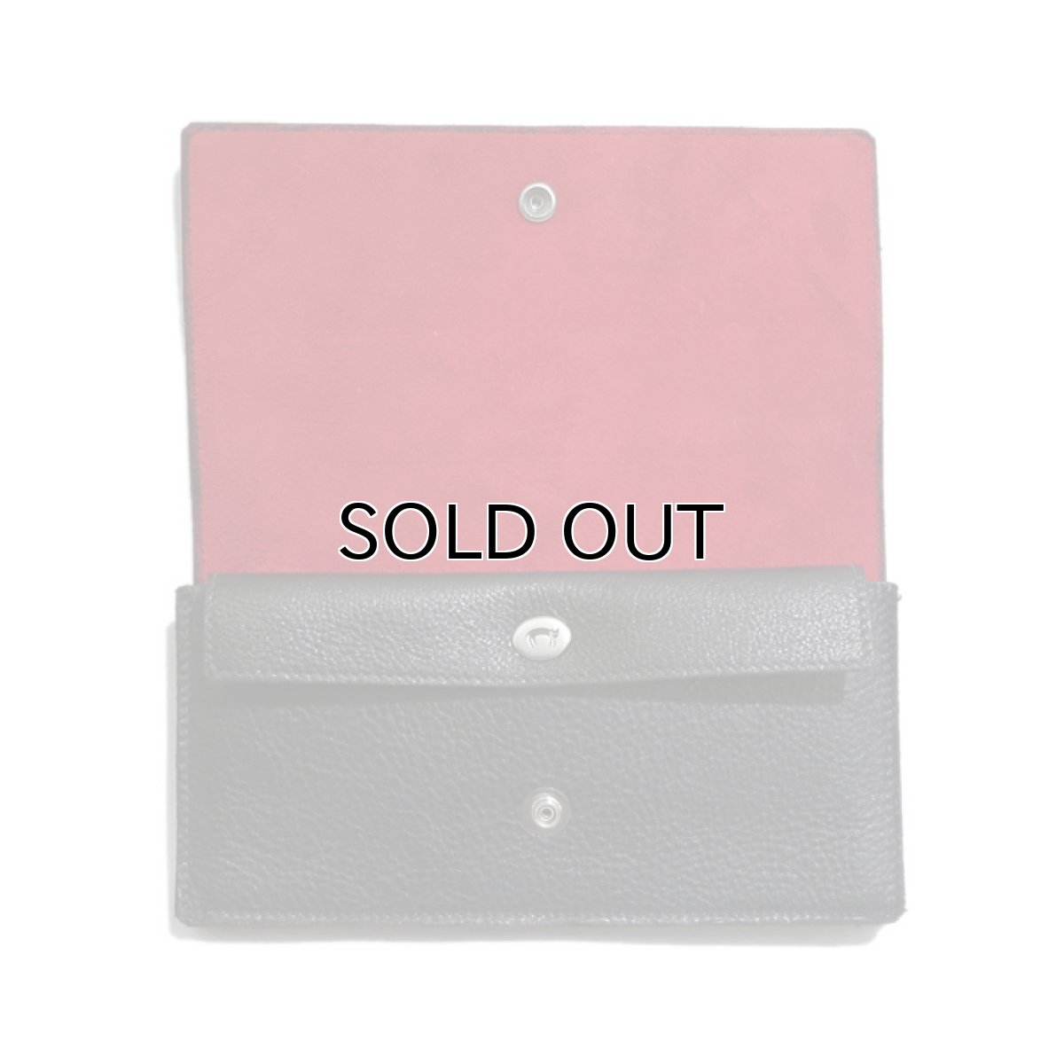 画像5: "JUTTA NEUMANN" Leather Wallet "Waiter's Wallet" -長財布-　color : Black / Orange (5)