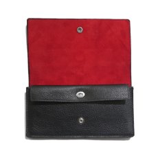 画像5: "JUTTA NEUMANN" Leather Wallet "Waiter's Wallet" -長財布-　color : Black / Orange (5)