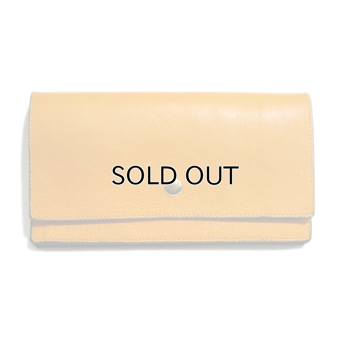 画像2: "JUTTA NEUMANN" Leather Wallet "Waiter's Wallet" -長財布- color : Mustard / Smokey Green (2)