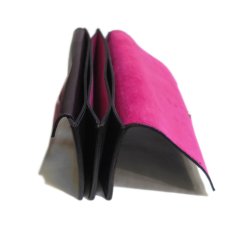 画像7: "JUTTA NEUMANN" Leather Wallet "Waiter's Wallet" -長財布-　color : Purple / Pink (7)