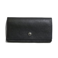 画像2: "JUTTA NEUMANN" Leather Wallet "Waiter's Wallet" -長財布-　color : Black / Orange (2)