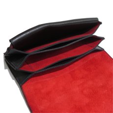 画像7: "JUTTA NEUMANN" Leather Wallet "Waiter's Wallet" -長財布-　color : Black / Orange (7)