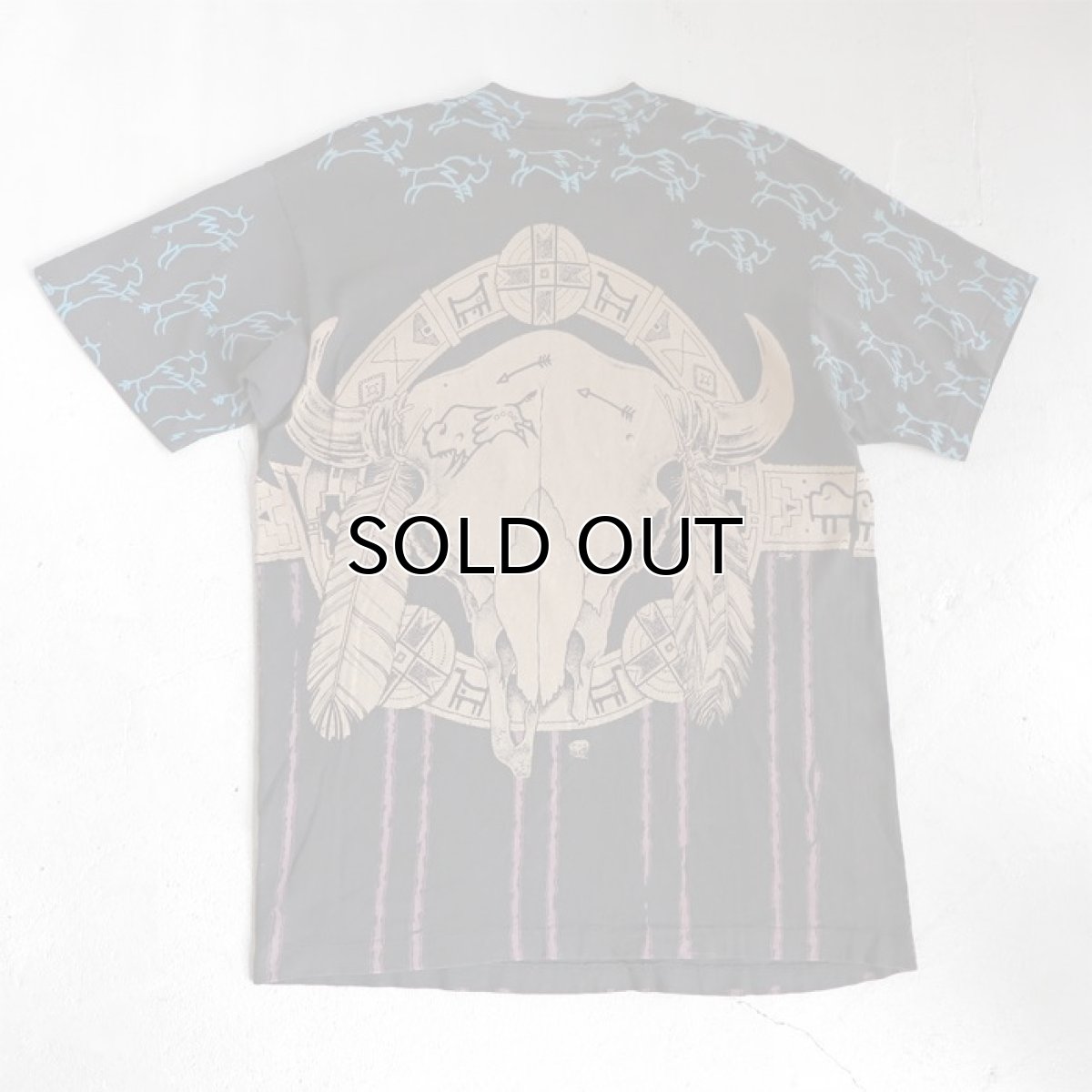 画像3: 1990's "New Mexico" All Over Print T-Shirt　BLACK　size L (3)