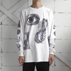 画像8: NEW "M.C. Escher" Multi Print L/S T-Shirts　color : WHITE, BLACK　size S, M, L (8)