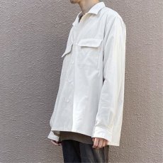 画像8: Riprap "Semi Open Collar Shirt" -Cotton Back Satin-  color : NATULAL　size MEDIUM, LARGE, X-LARGE (8)