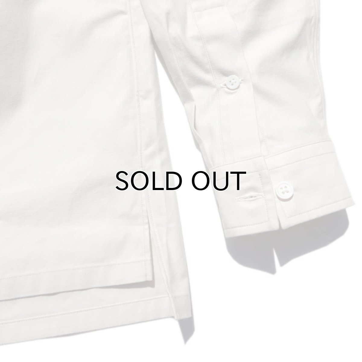 画像5: Riprap "Semi Open Collar Shirt" -Cotton Back Satin-  color : NATULAL　size MEDIUM, LARGE, X-LARGE (5)