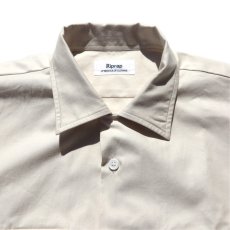 画像4: Riprap "Semi Open Collar Shirt" -Cotton Back Satin-  color : NATULAL　size MEDIUM, LARGE, X-LARGE (4)