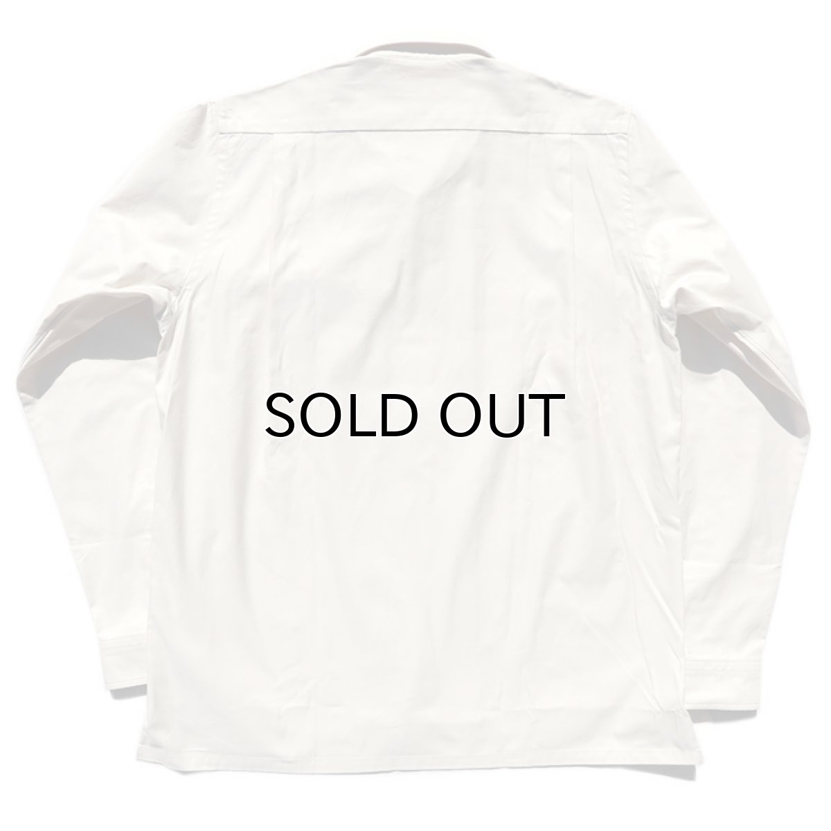 画像2: Riprap "Semi Open Collar Shirt" -Cotton Back Satin-  color : NATULAL　size MEDIUM, LARGE, X-LARGE (2)