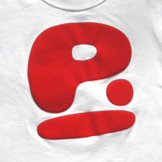 画像2: the poem -KID'S- "FAT P." Foam Print T-Shirt　WHITE/RED　size 90~160 (2)