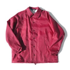 画像2: the poem "THANK YOU" Back Print Coach Jacket　BURGUNDY　size XL (2)