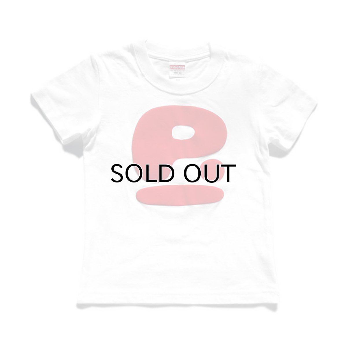 画像1: the poem -KID'S- "FAT P." Foam Print T-Shirt　WHITE/RED　size 90~160 (1)