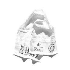 画像1: the poem "the poem 10"  Face Towel　WHITE　ONE SIZE (1)