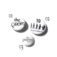 画像2: the poem "Matte Metal badges"  -1P-　3 STYLES　ONE SIZE (2)