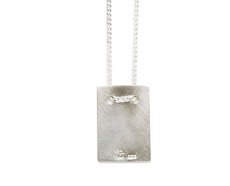 画像2: Vibe Harslof Sterling Silver "W Tag Necklace"　ONE SIZE (2)