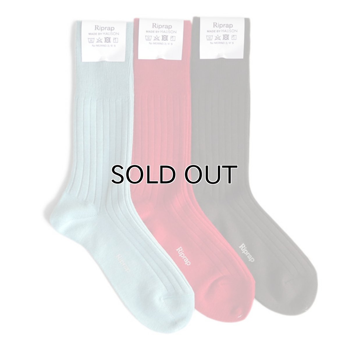 画像2: Riprap "Nz Merino Three Quarter Socks" made by HALISON size MEN'S FREE (25~27cm) (2)