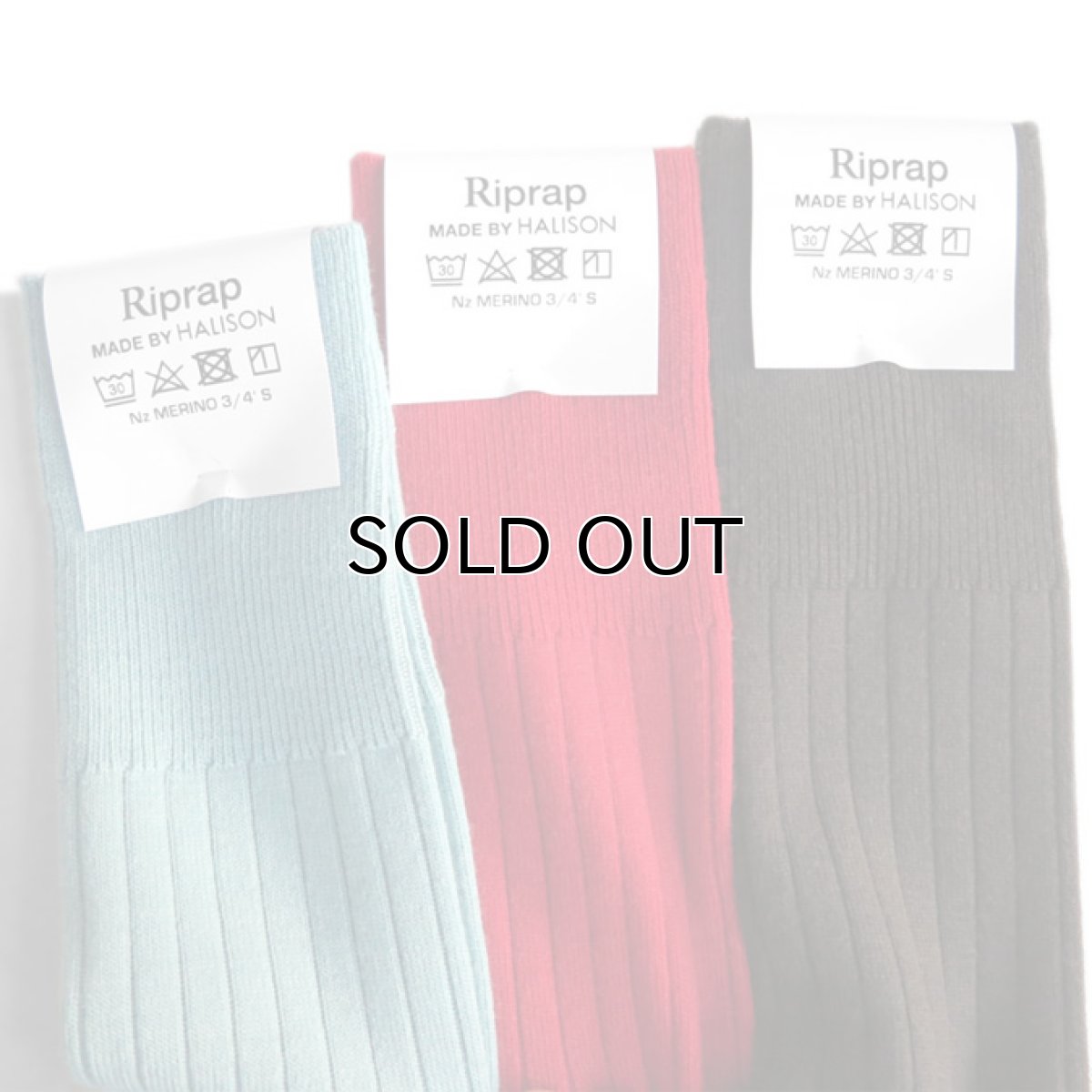 画像3: Riprap "Nz Merino Three Quarter Socks" made by HALISON size MEN'S FREE (25~27cm) (3)