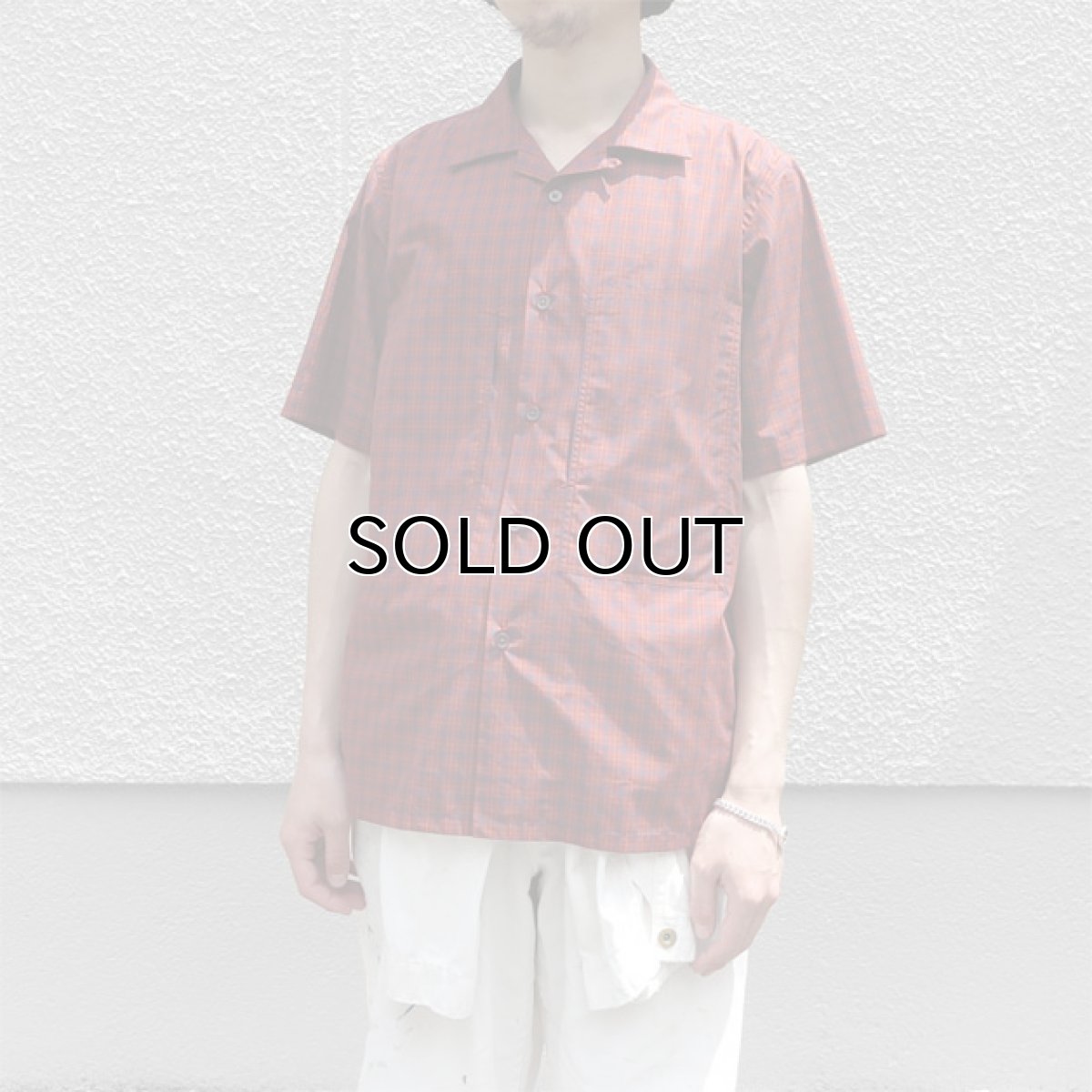 画像8: Riprap "S/S Semi Open Collar Shirt" -Plaid Broad-  color BROWN/RED　size MEDIUM, LARGE, X-LARGE (8)