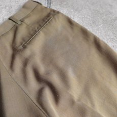画像7: 1960's LEVI'S "STA-PREST" No-tuck Tapered Trousers  Light Brown　size W32INCH (7)