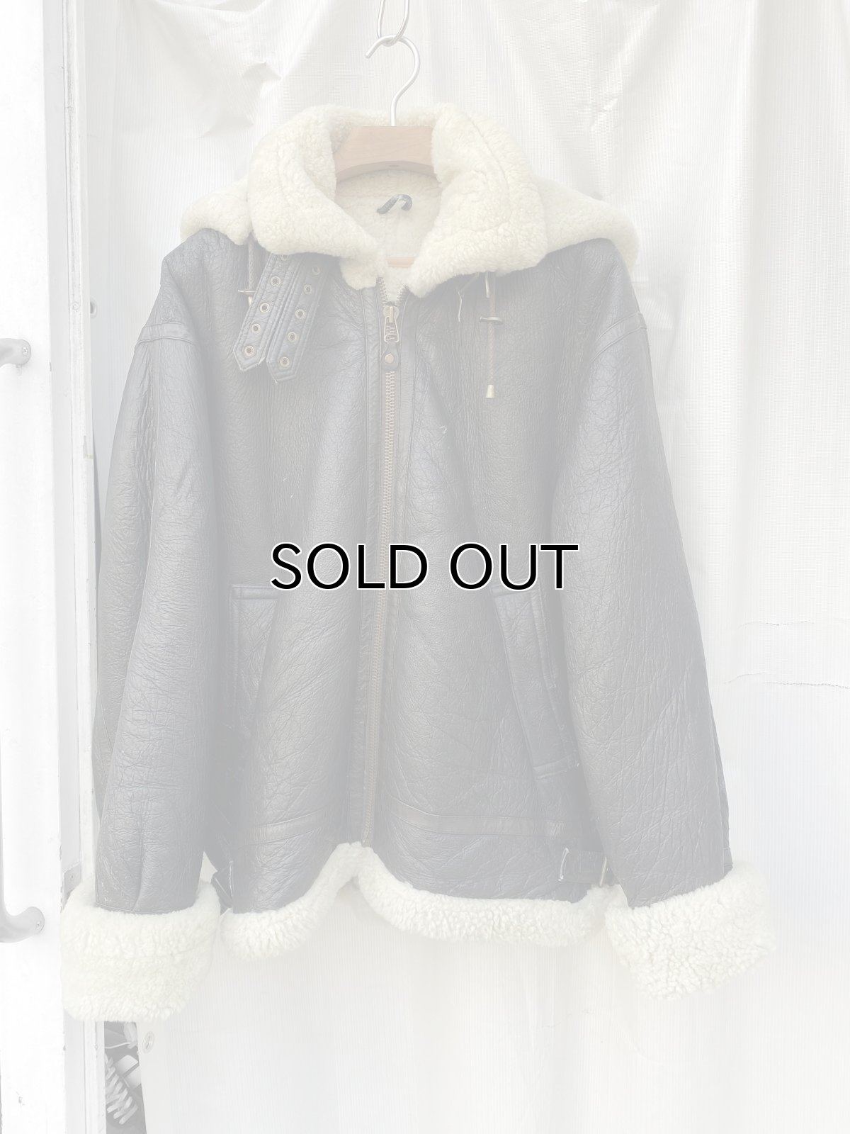 画像1: 1990's "PACIFIC TRAIL" Mouton Bomber Jacket　size XXL (1)