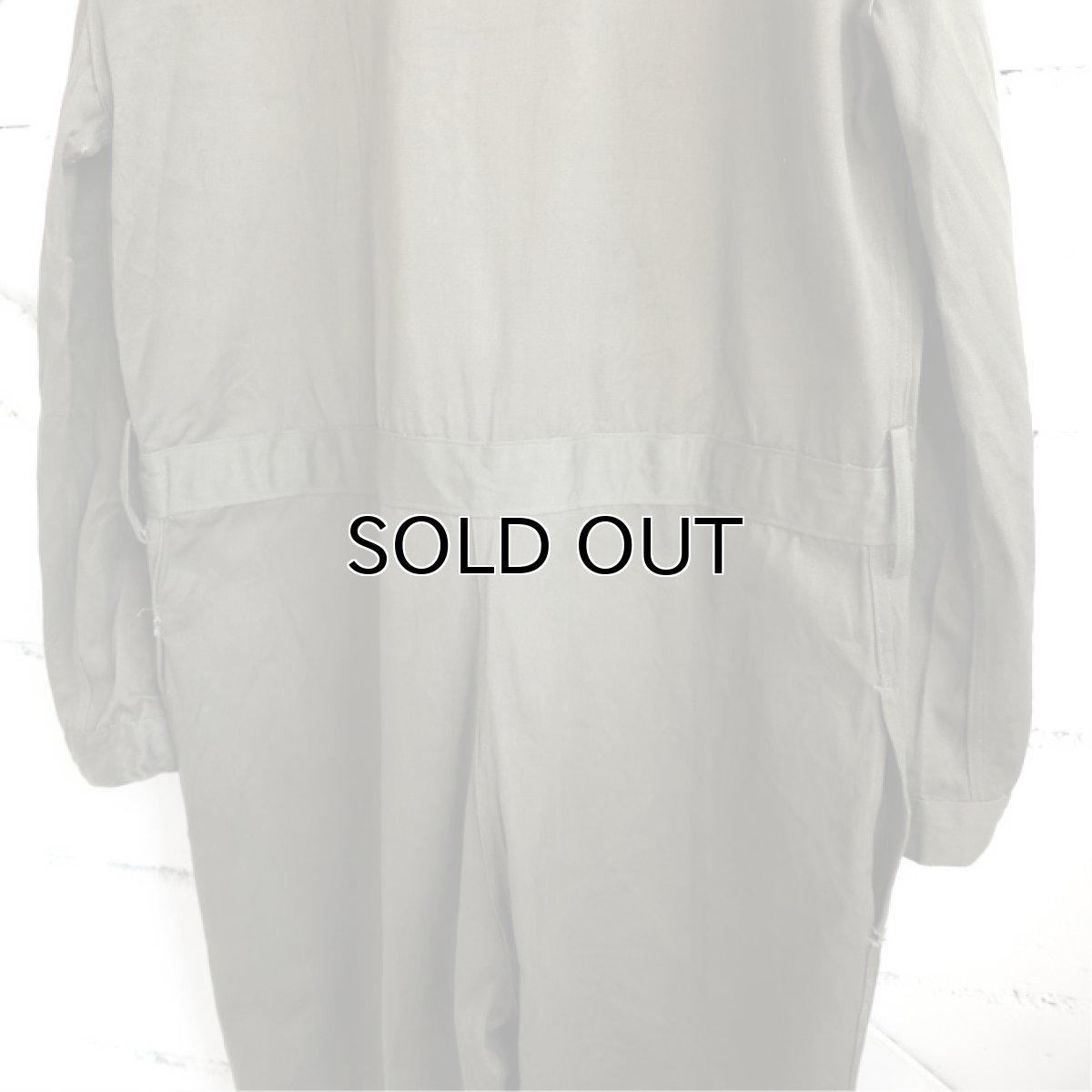 画像6: 1950's "French Military" Cotton Twill All in One -DEAD STOCK-　OLIVE　size L-XL(54) (6)