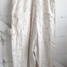 画像5: 1990's "E.Bunny & Co" Printed Cotton Twill Overall　NATULAL/MULTI　size M (5)