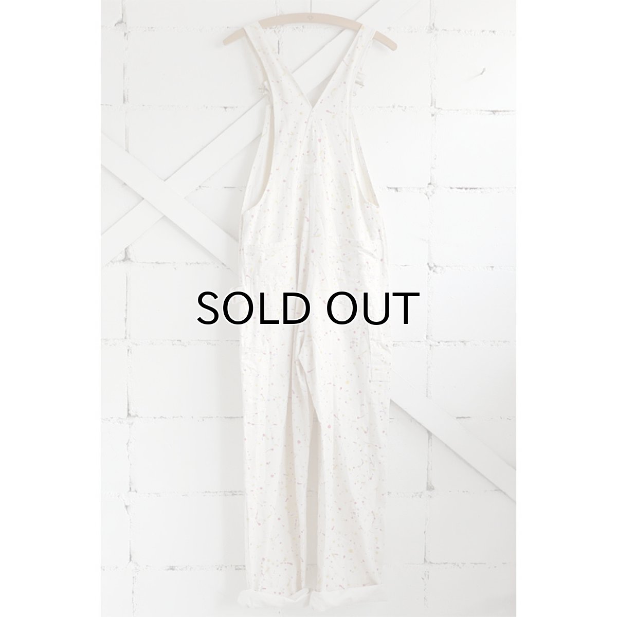 画像3: 1990's "E.Bunny & Co" Printed Cotton Twill Overall　NATULAL/MULTI　size M (3)