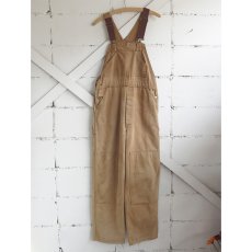 画像2: 1970's "Carhartt" Duck Canvas Double Knee Overall　FADE BROWN　size M-L (2)