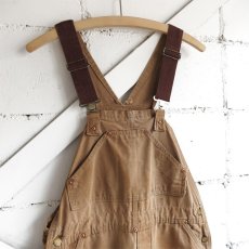 画像1: 1970's "Carhartt" Duck Canvas Double Knee Overall　FADE BROWN　size M-L (1)