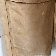 画像6: 1970's "Carhartt" Duck Canvas Double Knee Overall　FADE BROWN　size M-L (6)