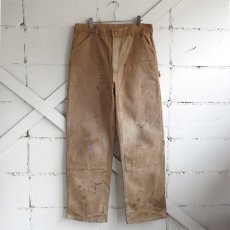 画像1: 1970's "Carhartt" Duck Canvas Double Knee Painter Pants　FADE BRWON　size W34INCH (1)