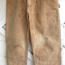 画像5: 1970's "Carhartt" Duck Canvas Double Knee Painter Pants　FADE BRWON　size W34INCH (5)