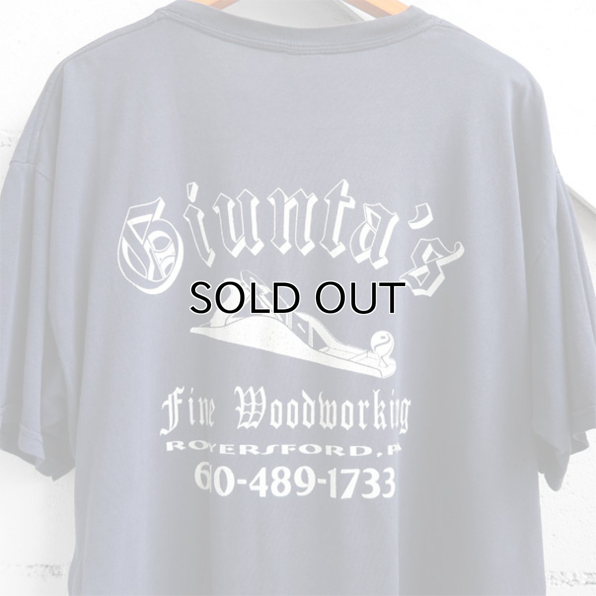 画像3: "Giunta's Fine Woodworking" Print T-Shirt NAVY size XL (3)