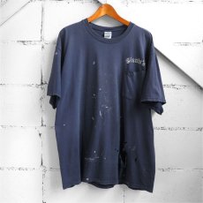 画像1: "Giunta's Fine Woodworking" Print T-Shirt　NAVY　size XL (1)